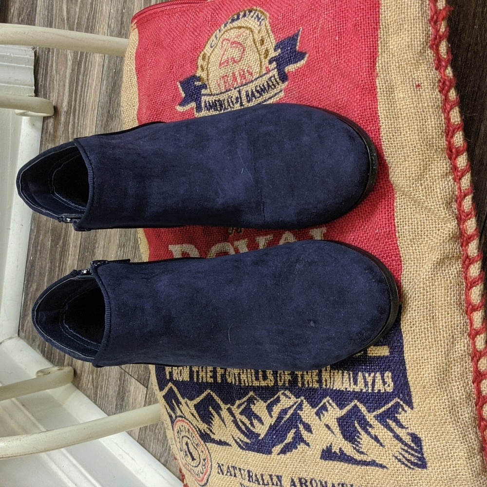 Sway Navy Blue Booties